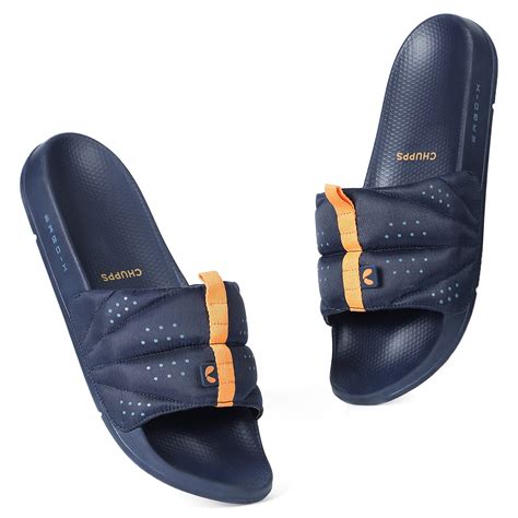 Turbo Eco-Friendly Stylish Sliders for Men | Navy Blue Comfort – CHUPPS