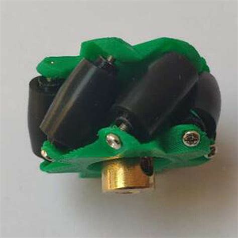 Omni wheel Mecanum Wheels with Coupling Green