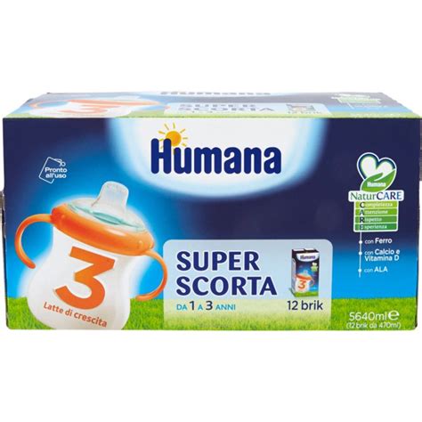 Humana 3 Growth Milk 12 Brick x470ml - Pharmacy Loreto