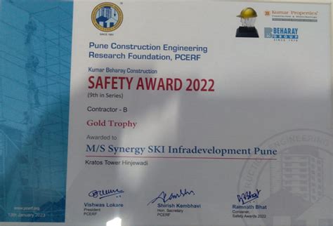 Award Certificate – SYNERGY SKI INFRADEVELOPMENT