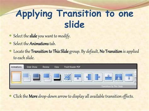 Image result for Apply Transition and Animation Examples