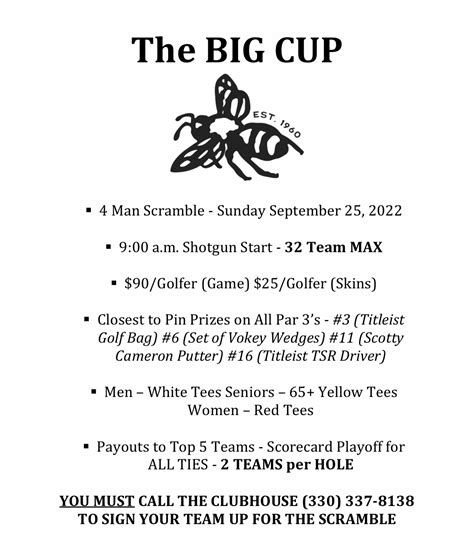 Scrambles/Outings - Flying B Golf Course