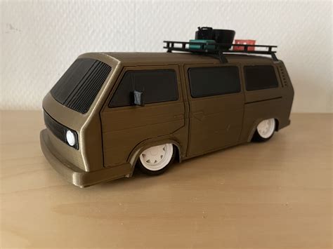 3D print VW T3 BUS (slammed, stanced wheels) • made with Ender 3 ・ Cults