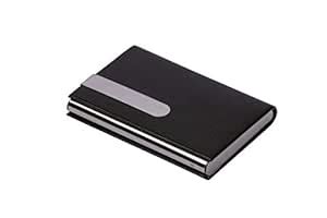 SMART TRENDS® Elegant Pocket Size Faux Leather & Stainless Steel Credit ...