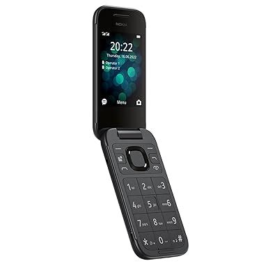 (Refurbished) Nokia 2660 Flip 4G Volte keypad Phone with Dual SIM, Dual ...