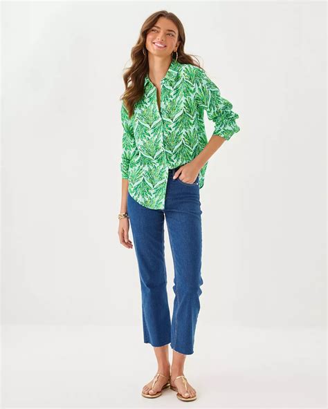 Women's Tunic Tops & Button Down Shirts | Lilly Pulitzer