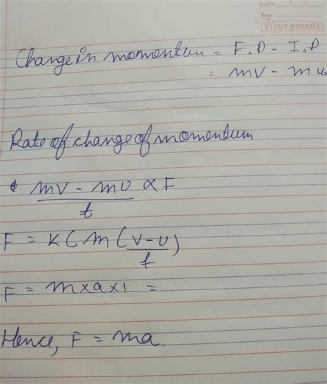 Describe Second law of motion - Brainly.in