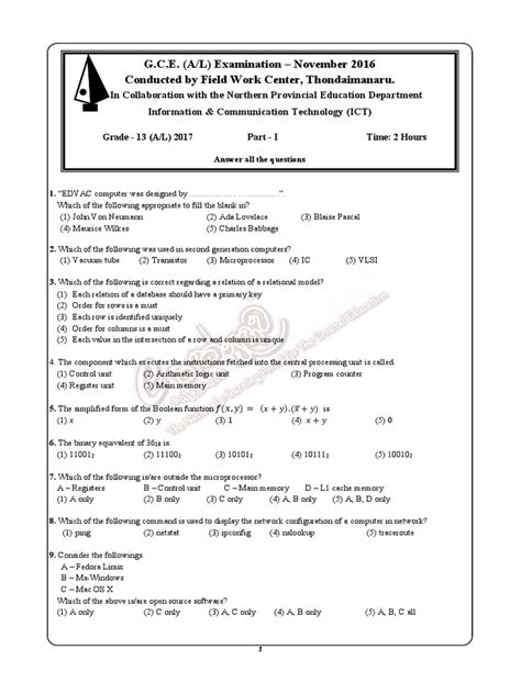 Image result for Model Paper ICT