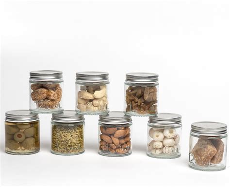 Buy Anko 180ml Set of 4 Glass Spice Jars for Kitchen | Airtight Jars ...