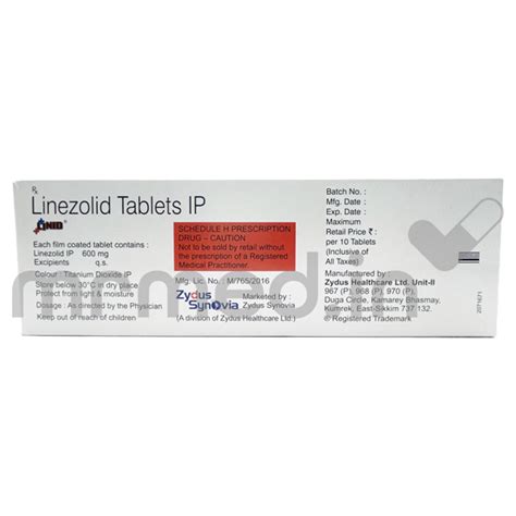 Linid 600mg Tablet Uses, Price, Substitute, and Side Effects | MrMed