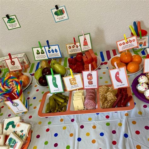 Very Hungry Caterpillar - Food Tags - Food Labels - Birthday Party ...