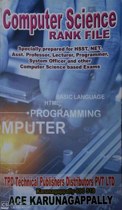 Buy COMPUTER SCIENCE RANK FILE -ACE Book Online at Low Prices in India ...
