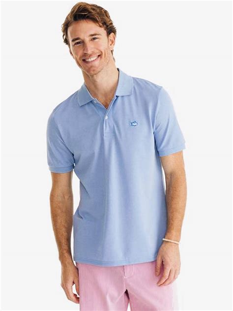 Southern Tide Men's Short Sleeve Jack Heather Performance Pique Polo ...