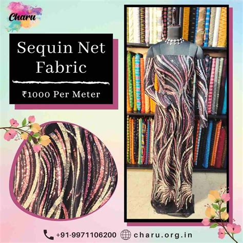 Sequin Fabric | Beautiful Designer Dress By Sequin Net Fabric | - Charu ...