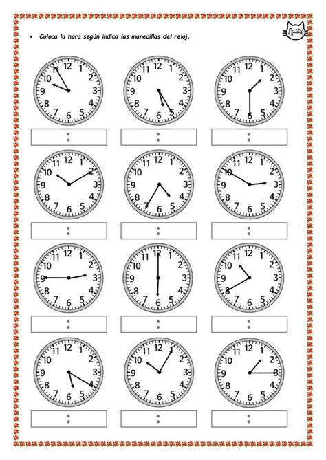 CUADERNO EDUCATIVO HORAS Y MINUTOS 🕰️ | Time worksheets, Telling time ...