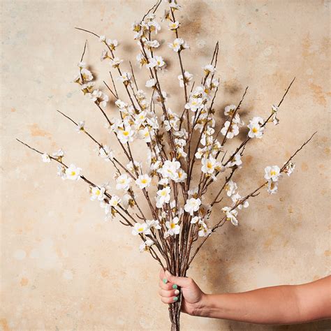 Artificial Cherry Blossom Real Touch Flower Stem
