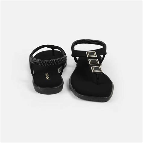 Buy Mochi Women Black Casual Sandals Online | SKU: 33-1286-11-36 ...