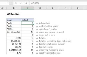 Image result for String Length Formula Excel