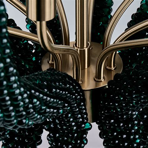 CORAL 30 IN GREEN CHANDELIER - Kalco Lighting