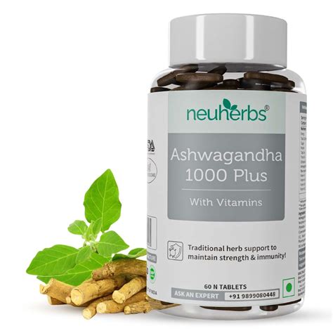 Neuherbs Ashwagandha 1000 Plus, 60 Tablets | Uses, Benefits, Price ...
