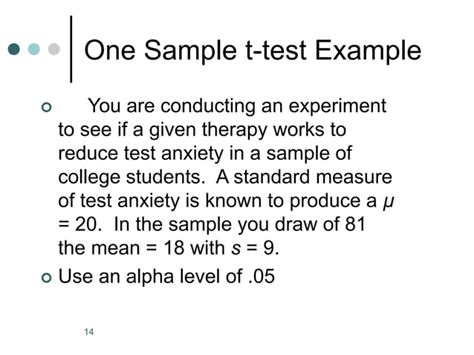 Image result for One Sample T-Test Example
