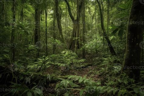 AI Generated The dense forest is home to a myriad of plant and animal species, each contributing ...