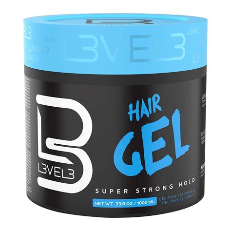 Amazon.com : L3 - Hair Gel - Super Strong Hold - Flake Free - Long ...