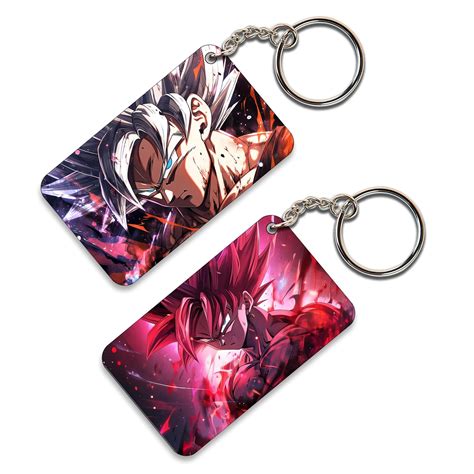 2 Combo Chabi Ring Goku Key chains for Anime Fans, for Gifting, Bike ...