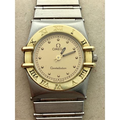 Omega Constellation Ladies 18k Gold and Stainless Steel Quartz Watch ...