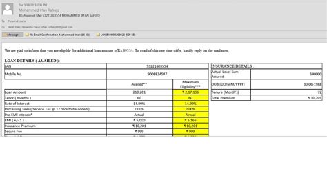 Bajaj Finserv — Personal loan amount not disbursed