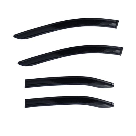Buy Car Door Visor Black And Chrome Line