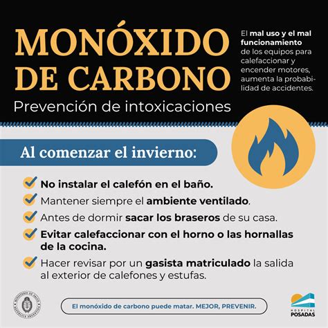 Intoxicacin Por Monxido De Carbono Prevención, Consejosa Y Medidas