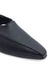 Buy Black Textured Tapered Toe Loafers For Men by NR BY NIDHI RATHI ...