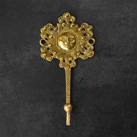 Vivasvan Brass Wall Hook Keys Hook Hanger – Spruce and Pop