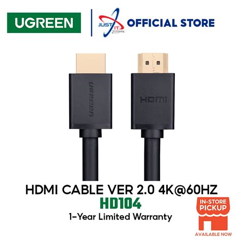 See related image detail. UGREEN HD104 VER 2.0 4K@60HZ HDMI CABLE - ( 1m / 2m / 3m / 5m / 8m ...