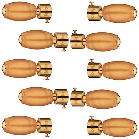 Ferio Curtain Knobs for 1 Inch Curtain Rod | Curtain Holders (Parda ...