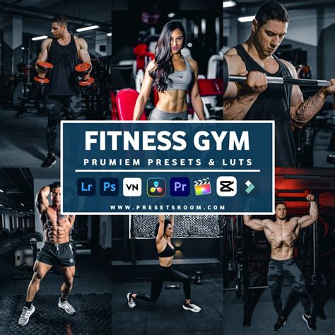 Fitness gym lightroom presets collection - Presetsroom
