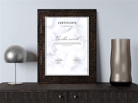 Framed Certificates - A4 Maze Brown - Print Custom Certificates Online ...