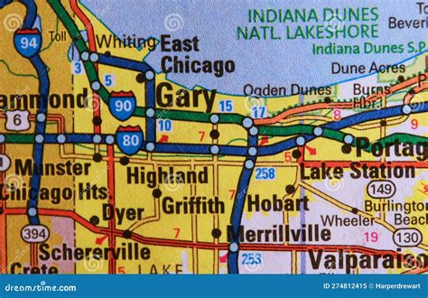 Map Of Gary Indiana