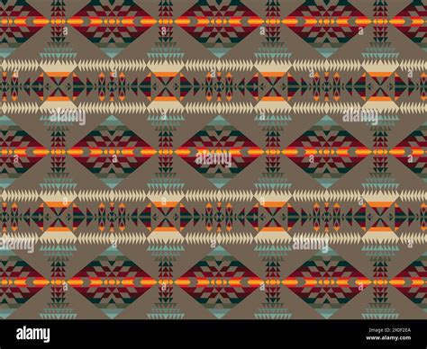 Multicolor Navajo seamless pattern. Traditional native american ...