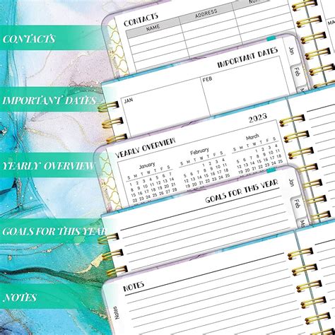 Buy Daily Planner 2023, Spiral Weekly & Monthly Planner 2023, Agenda ...
