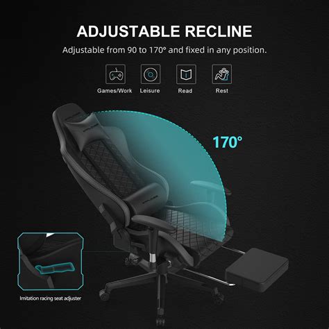 Buy GTPLAYER Gaming Chair with Bluetooth Speakers and Footrest High ...