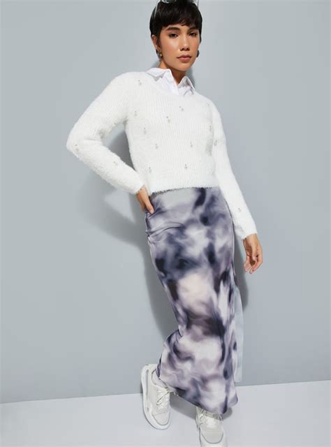 Buy URB_N Women Pearl Embellished Sweater Online at just Rs. 1399.0 ...