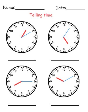 Time Worksheet