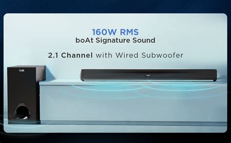 Boat Aavante Bar Orion Soundbar with 160W RMS Signature Sound, 2.1 CH ...