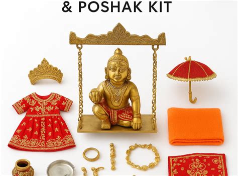 Laddu Gopal Complete Shringar & Poshak Kit | The SatvikSamagri Co.