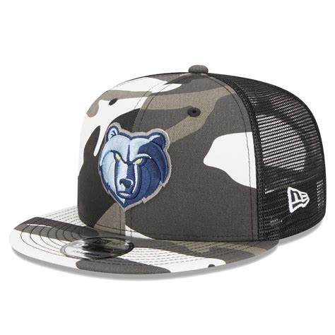 Men's Memphis Grizzlies New Era Camo Snow Camo Meshback 9FIFTY Snapback Hat