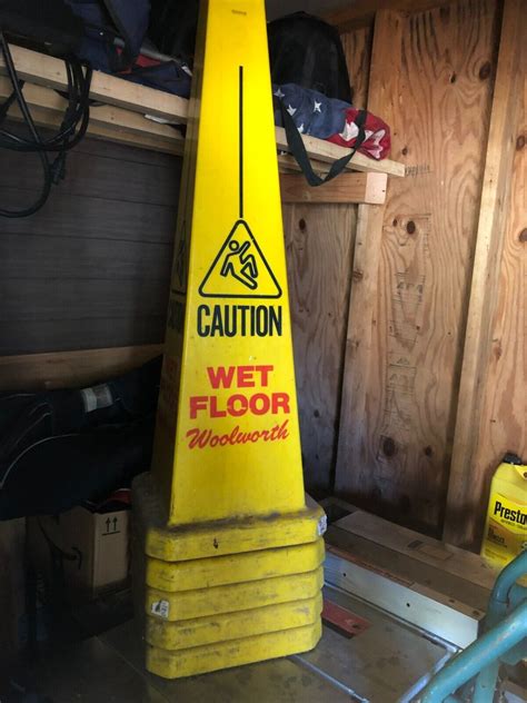 Vintage **Rare** Woolworth's Wet Floor Cones. | #4680086167