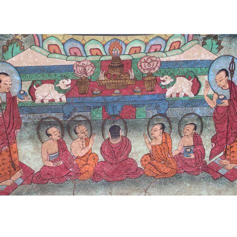 Tibetan Thangka Painting Of Buddha of Medicine