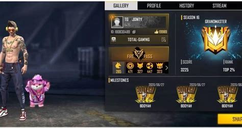 Free Fire: Jonty Gaming's controls setup and sensitivity settings